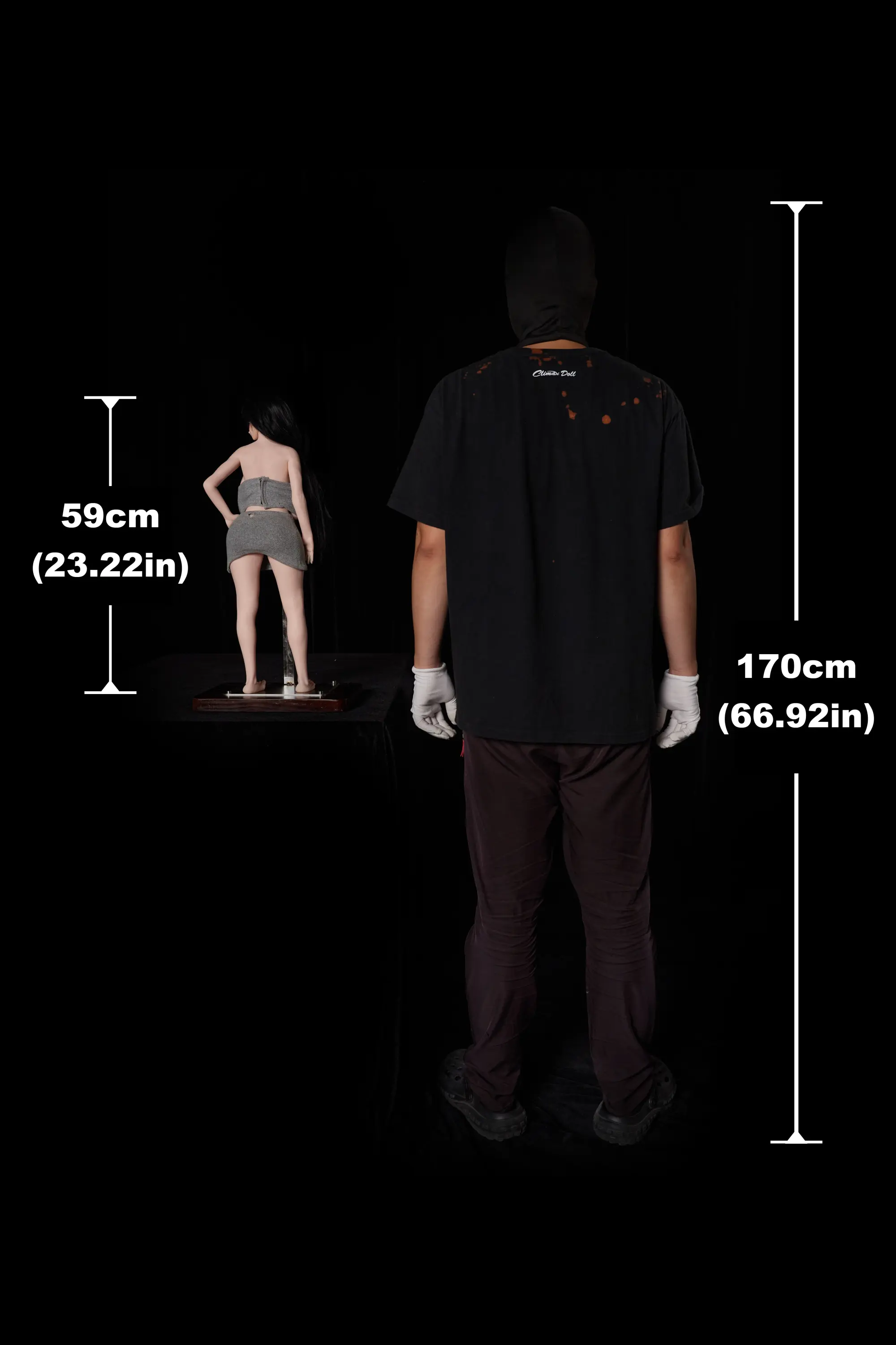 59cm (1ft11) Silikon Patung Seks Mizuki, Kepala N/A